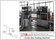 Η αυτόματη βιομηχανική μεγάλη περιεκτικότητα μηχανών συσκευασίας κιβωτίων χαρτοκιβωτίων για το μπουκάλι/μπορεί