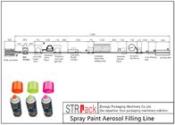 Πνευματική γεμίζοντας γραμμή ISO9001 αερολύματος χρωμάτων ψεκασμού γραμμών μπουκαλιών γεμίζοντας