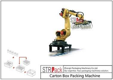 Αυτόματο Palletising ρομπότ χαρτοκιβωτίων σύστημα για τη συσσώρευση χημείας τροφίμων βιομηχανίας