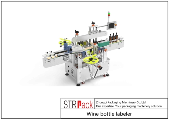 Ετικέτες μπουκαλιών κρασιού Two Sides Servo System Αδιαφανής / Διαφανής ετικέτα