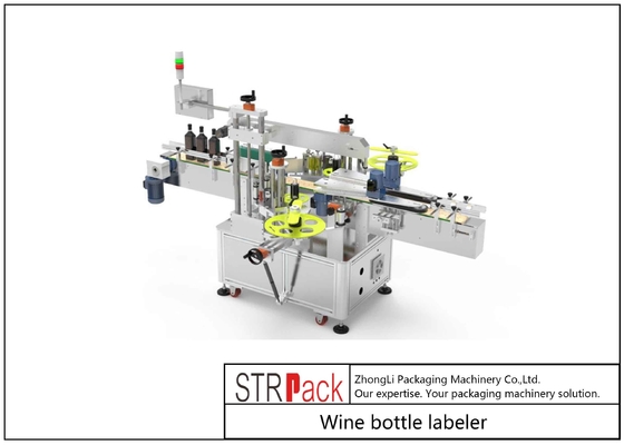 Ετικέτες μπουκαλιών κρασιού Two Sides Servo System Αδιαφανής / Διαφανής ετικέτα