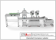 STR-ALS Bottle Labeling Machine Clamshell Container Labeler 95 - 120 Pcs/min