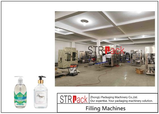 Αυτόματες μεγάλης ακρίβειας ελεγχόμενες PLC υγρές σαπούνι μπουκαλιών/Sanitizer χεριών/μηχανή αποστηρωμένο Fil κάλυψης πλήρωσης πηκτωμάτων ντους