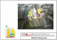 Καθαρότερη γεμίζοντας γραμμή μπουκαλιών με το αντι διαβρωτικό υλικό πληρώσεως μπουκαλιών βαρύτητας και περιστροφική μηχανή κάλυψης