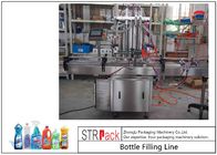 Γεμίζοντας γραμμή μπουκαλιών χημικών ουσιών/αφρίζοντας καθαριστική γραμμή γεμίζοντας μηχανών με τη σερβο μηχανή πλήρωσης