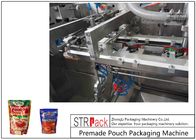 Μηχανή συσκευασίας σακουλών Premade σάλτσας για Doypack, 3/4 σφραγισμένες πλευρές τσάντες, τσάντες μαξιλαριών