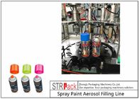 Πνευματική γεμίζοντας γραμμή ISO9001 αερολύματος χρωμάτων ψεκασμού γραμμών μπουκαλιών γεμίζοντας